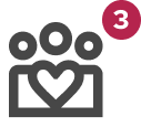 imagen icono personas con corazón paso tres formulario